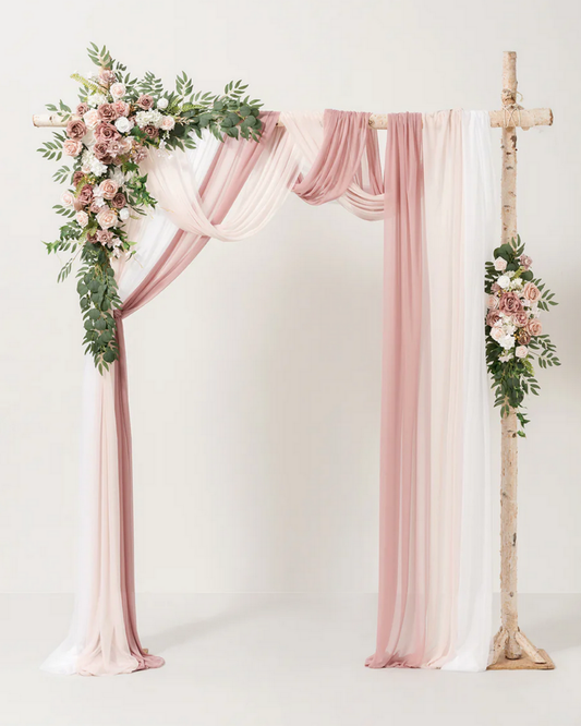 Aurora Collection - Arbour Floral Swag & Drape Set