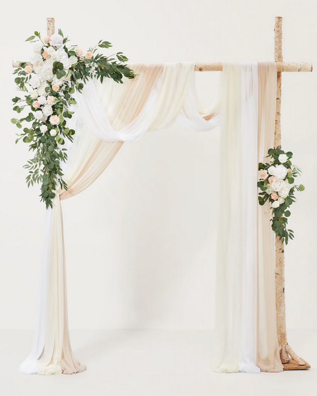 Sophia Collection - Arbour Floral Swag & Drape Set