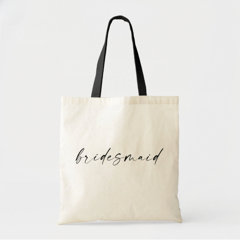 Canvas Bridesmaid Tote Bag